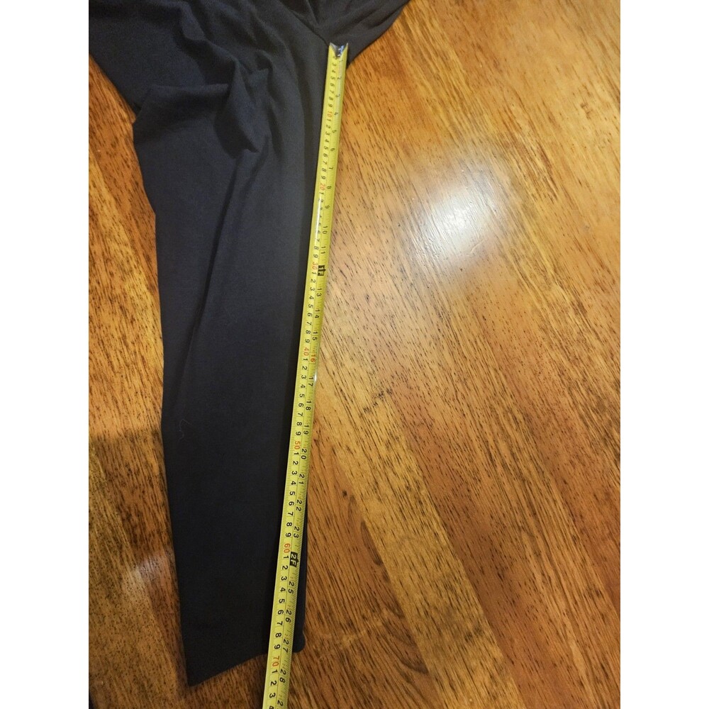 Soft Surroundings Must-Have Leggings Large Black Cotton Stretch High Rise 2FR05 - Picture 5 of 8